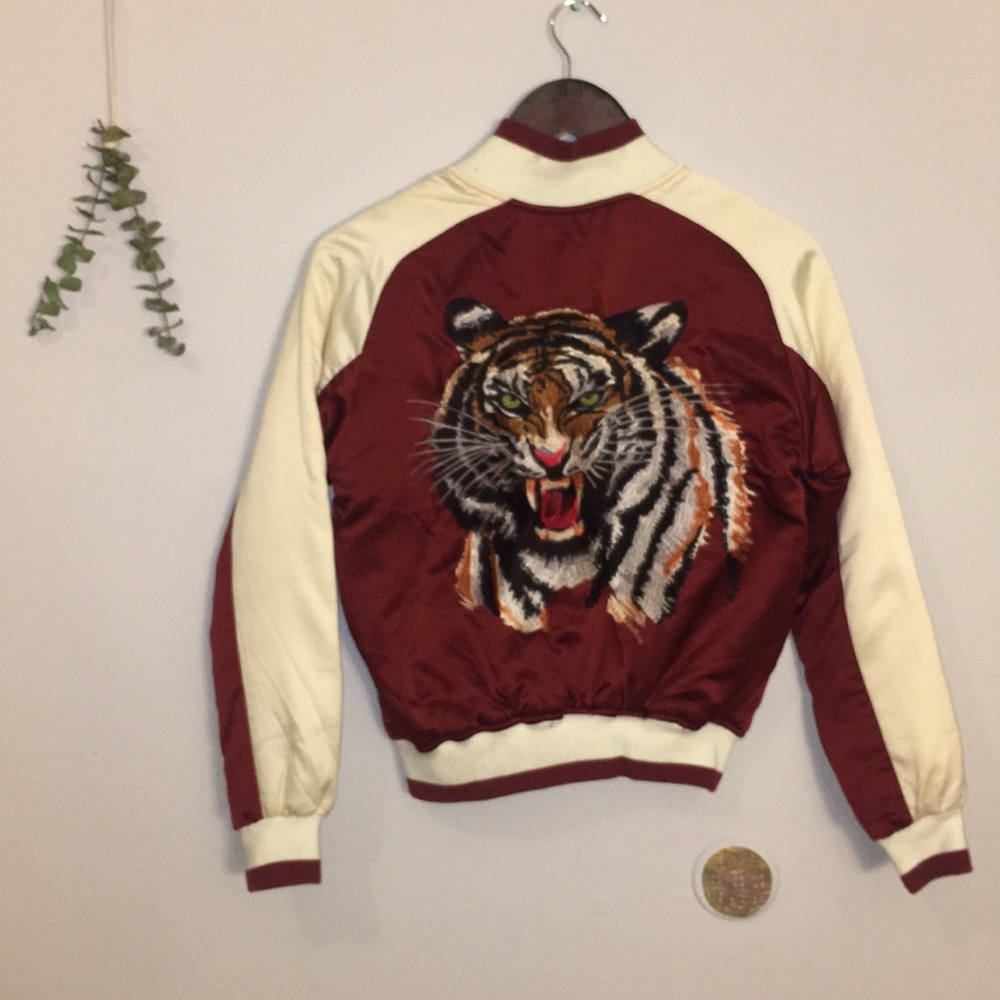 Silence+Noise On Tour Satin Varsity Bomber Jacket